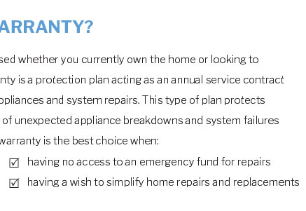 what is a home warranty plan